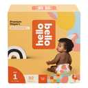 Hello Bello Premium Baby Diapers, Infant Size 1 Honeysuckle 82ct