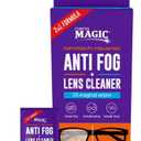 Nano Magic Anti-Fog & Lens Cleaner Wipes, 25-Pack, Nonabrasive, Streak-Free, Nanotechnology Powered