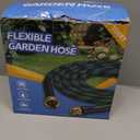 Garden Hose 100 ft, 2025 No Kink Expandable Water Hose 100ft with 10 Function Nozzle, Solid Metal Fittings, Durable Outer Fabric, Lightweight, Flexible, Leak-proof, Stretchy for Watering, Car Washing
