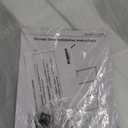 Fixed Shower Glass Panel 36" W  75" H, 1/5"(5mm) SGCC Clear Tempered Glass Shower Door, Framed Bathroom Shower Screen, Matte Black, Adjustable Support Bars & 3 Pieces Divided Pattern