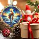 Nativity Jesus Ornament, 3.5 Inch Ceramic - Christmas Tree Ornament, Religious Gift for Family & Friends, Perfect for Nativity Party