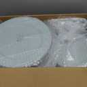 FLOWERCAT 200PCS Sage Green Plastic Plates Disposable Plates for Party - Elegant Plastic Plates - 10" &7" Plate for 100 Guests Spring Parties and Easter & Events