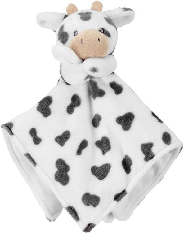 KIDS PREFERRED Carter's Baby Blanket Unisex Loveys for Babies Essentials, Newborn Boys and Girls Security Blankets with Soft Minky Fabric, Snuggle Toy Plush Stuffed Animal - Spotted Cow