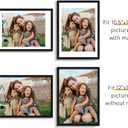 Picrit 12x17 Picture Frame Set of 12, Display 11 x 14 with Mat or 12 x 17 without Mat, Photo Frames for Wall Mounting Display, Black