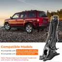 Rear Link Suspension Trailing Arm Bushing Compatible with Jeep Compass 2007-2016, For Jeep Patriot 2007 2008 2009 2010 2011 2012 2013 2014 2015 2016 2017 Replace for 5105927AA (Left Driver Side)