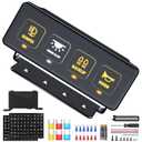 4 Gang Wireless Switch Panel - Multifunction Remote Control Offroad Switch Box, Toggle Switch with 4 Modes Memory Function Circuit Control Relay System Box for Truck SUV ATV UTV Car