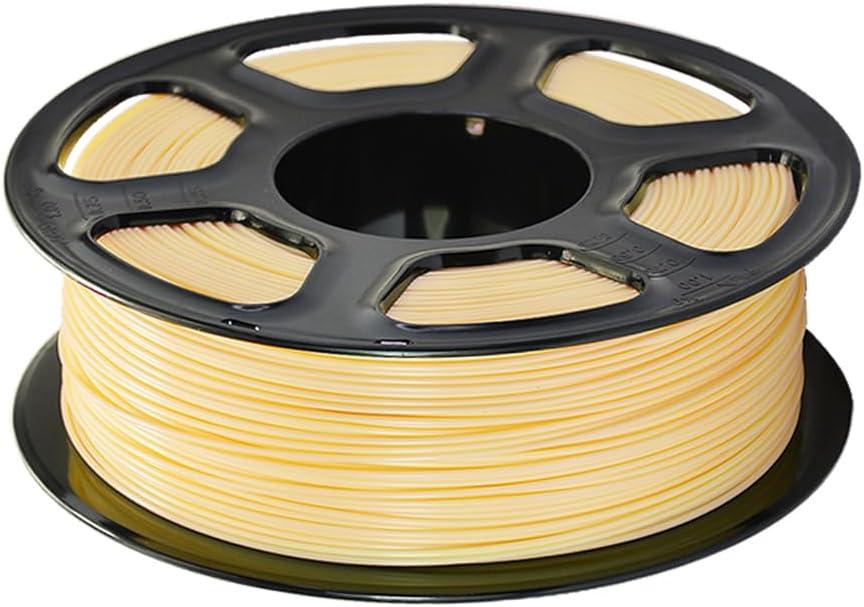 PETG Filament 1.75 mm, 3D Printer Filament, 1 kg(2.2 lbs), Dimensional Accuracy Probability +/- 0.03 mm, fits Most FDM Printers (Cream Yellow)