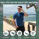 Kanu Surf Men’s Swim Shirt with Short Sleeves – UPF 50+ Rash Guard with Quick-Dry Fabric, Size: 4X