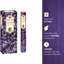 HEM Lavender Incense Sticks  Pack of 120 | Hand-Rolled in India | Soothing Floral Aroma for Relaxation, Stress Relief, Meditation, Yoga, Prayer & Home Fragrance