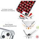 Red Black Plaid Snowflake Case for iPhone 16 e, Classic Winter Pattern, Trendy Cool Soft TPU Bumper Cover for iPhone 16 e