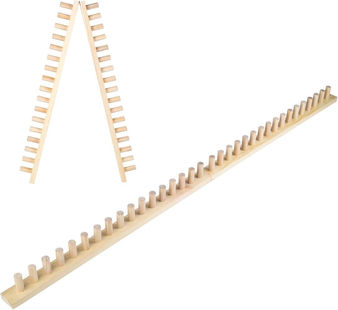 QWM 60 Chunky Blankets Loom Knitting Looms Long Installation Free and Adjustable Foldable Portable Extra Loom Large 38,48,60, 72,84,96 Inch(60inch)