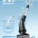 Leebein Electric Spin Scrubber, 2026 Upgraded Cordless Cleaning Brush Bathroom Scrubber, IPX7 Waterproof Electric Scrubber with 7 Brush Heads, Extendable Long Handle Power Scrubber for Bathtub Floor