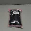 2Pcs Afro Puff Drawstring Ponytail Short Kinky Curly Fluffy Afro Bun Wrap-Wig Around with 2 Clips Ombre Color Hair Puff Synthetic Hairpiece for black women(Black) (2 Count (Pack of 1), 1B)