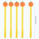 MIAHART 30 Pieces Halloween Thanksgiving Day Pumpkin Pen Bulk Cute Kawaii Black Writing Pens Ballpoint Pens for Office School Supply Student Creative Gift Decorations (Orange)