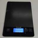 Nicewell Food Scale Digital Weight Grams and oz, 22lb Kitchen Scale for Cooking Baking, 1g/0.1oz Precise Graduation, Sleek Tempered Glass Platform (Black)