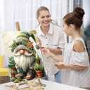 Easy Paint by Numbers Kit for Adults Beginner, Gnome Adult Paint by Number Kits on Canvas, DIY Painting with Numbers for Adults, Acrylic Simple Oil Paint by Number Kits for Home Wall Decor 16x20 In