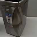 Clorox Slim Open Trash Can - 2.6 Gallon (10 Liter) Small Metal Waste Basket with Removable Bucket for Narrow Spaces - Stainless Steel Garbage Bin for Bathroom, Bedroom, or Office