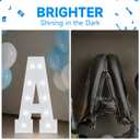 4FT Baby Marquee Letters for Baby Shower for Girl Boy, Large Light Up Sign for Backdrop, Gender Reveal Party Decorations Supplies (White),4pcs