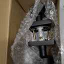 Mega Handles Laura Privacy Door Knobs - 1 Pack Reversible Interior Matte Black Door Knob, Heavy Duty Bed and Bath Door Knobs with Privacy Lock, Fits All Standard Door Sizes - Matte Black