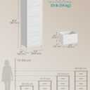 SONGMICS Dresser for Bedroom, Tall Dresser with 5 Fabric Drawers, 11.8"D x 15.6"W x 45.9"H
