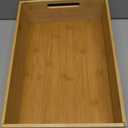 YBM HOME Bamboo Storage Boxes with Handle, Organization Storage for Kitchen, Living Room, Bathroom, Office, Large