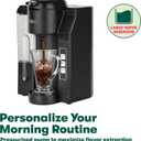 BELLA Single Serve Coffee Maker, Dual Brew, K-cup Compatible - Ground Coffee Brewer with Removable Water Tank & Adjustable Drip Tray, Perfect for Travel Mug
