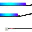 Dreamcolor Acrylic Interior Car Light Automotive Ambient Light Kits with APP Control 16 Million Color Fiber Optic Car LED Strip Light (2 PCS Wire Splitters)