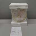 Oneach Modern Gold Brass Table Lamp Set of 2 for Bedroom Living Room 19.5'' Traditional Bedside Desk Nightstand Buffet Candlestick Samll Lamps with White Drum Shade