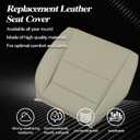 SecosAutoparts Driver & Passenger Bottom & Top Perforated Leather Replacement Seat Covers Tan Compatible with Acura TSX 2009 2010 2011 2012 2013 2014