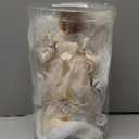 Kurt Adler 10-Light Ivory Angel Treetop, 12-Inch
