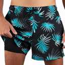 Kanu Surf Mens 5 Adventure Mens Swim Trunks  UPF 50+ Quick-Dry Bathing Suit Shorts with Pockets & Compression Liner (XXL)