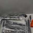 C-Shaped End Tables, Sofa TV Trays Set of 2, Small Couch Side Table for Living Room, Bedroom, Bedside (Greige)