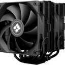 Thermalrlght Peerless Assassin 120 Black CPU Air Cooler, 6 Heat Pipes,Dual 120mm TL-C12B PWM Fan, Aluminium Heatsink Cover, AGHP 4.0 Technology, for AMD AM4 AM5/Intel LGA 1700/115X/1851/1200/2066/2011