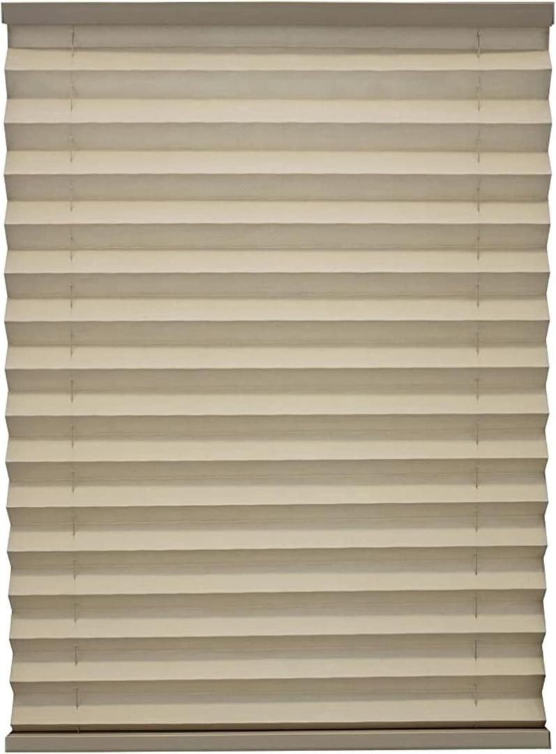 2 x RV Pleated Shades - RV Blinds for Camper Travel Trailer & Motorhome - Cappuccino (38" W x 24" L)