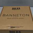 Bulka Large Round 9" 1kg Groove Banneton Bread Proofing Basket Pressed Wood Pulp, Sourdough Proofing Basket - Non-Stick Bread Proofing Bowl Sourdough Bread Baking Supplies, Made in Germany.