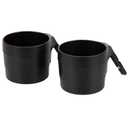 Diono XL Car Seat Cup Holders for Radian and Everett Car Seats, Pack of 2 Cup Holders, Black (One Size)