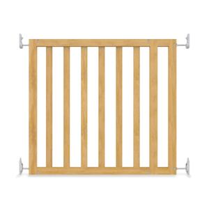 Ingenuity The Doorway 36S Series Custom Collection, Safety Pet & Baby Gate, 30"-36" Wide, 28" Tall, Pressure or Hardware Mounted, Install Wall to Wall in Doorway, Natural Wood Panels Ready for Paint