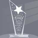 Maitys 1 Pcs Graduation Thank You Gift Employee Inspirational Acrylic Sign Prizes Employee of The Month Favor Nurse Week Appreciation Gifts Keepsake for Nurse Teacher Assistant Women Team (Star)