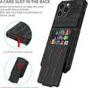 THMEIRA for iPhone 13 Pro Wallet Case with Card Holder Detachable Cover, Builtin Kickstand & Screen Protectors, Full Body Shockproof Phone Case for iPhone 13 Pro (6.1 Inch), Black