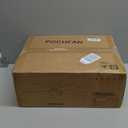 42 Inch White Ceiling Fans with Lights and Remote, LED Low Profile Flush Mount Ceiling Fan for Bedroom, Living Room, Patio, Quiet DC Motor, 5 Blades