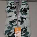 Lelepet Warm Dog Winter Coat Dog Coats for Large Dogs Waterproof Dogs Jacket with Harness Built in Reflective Cold Weather Coats Zip-Up Winter Fleece Vest Snowsuit Boston Terrier Mint Green Camo, L