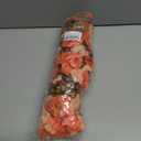 Ivydale Artificial Faux Mums Fall Flowers for Outdoor Outside Decoration, 2 PCS Fake Hanging Flowers Silk Morning Glory Plants with Eucalyptus for Home Garden Decor (Fall Orange+Light Orange)