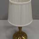 KDG Cordless Portables Table Lamp, LED Fabric Shade Small Desk Lamps, 4000mAh Battery Powered Lighting, 2700K Stepless Dimmable Light for Living Room, Dining Room, Bedroom, Bedside (Bronze)