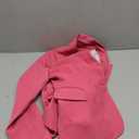 luvamia Women's Long Sleeve Formal Notch Lapel Button Down Blazer Pockets Jacket (Large, Hot Pink)