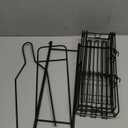 Shower Caddy Hanging Bathroom Organizer: Over Head Adjustable Rack for Tall Showerhead - Extra Large Storage Shelf for Big Shampoo Bottles with Soap Holder (Black)