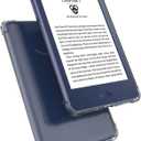 4 x Clear Case Compatible for 6" Kindle 11th Generation 2022 & Kindle 2024 12th Generation 6 inch,Thin Slim Soft Flexible Silicone TPU Rubber Cover for Kindle 11th/12th Gen 2022/2024 (Transparent)