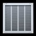 HVAC Premium 20 x 26 Duct Opening Steel Return Air Filter Grille, for 1-inch Filter, Removable Door, Flat Stamped HVAC Vent Cover Grille, Outer Dimensions 22.5 x 28.5