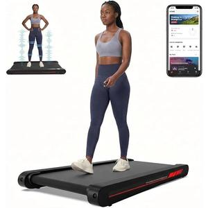 5% Incline Walking Pad Treadmill, 300LB Capacity Folding Treadmills for Home, Walking pad with Handle bar, 3.0 HP Quiet Dual Cushion System