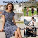 Dresses for Women Casual Summer Tshirt Dresses Short Sleeve Pleated Fashion Beach Vacation Sundresses (M)