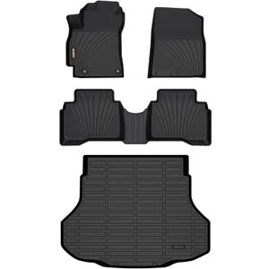 Binmotor-Floor Mats & Cargo Liner for Hyundai Elantra Hybrid 2026 2025 2024 2023 2022 2021, All Weather Car Floor Mat for Hyundai Elantra Hybrid Accessories Cargo Trunk Mats